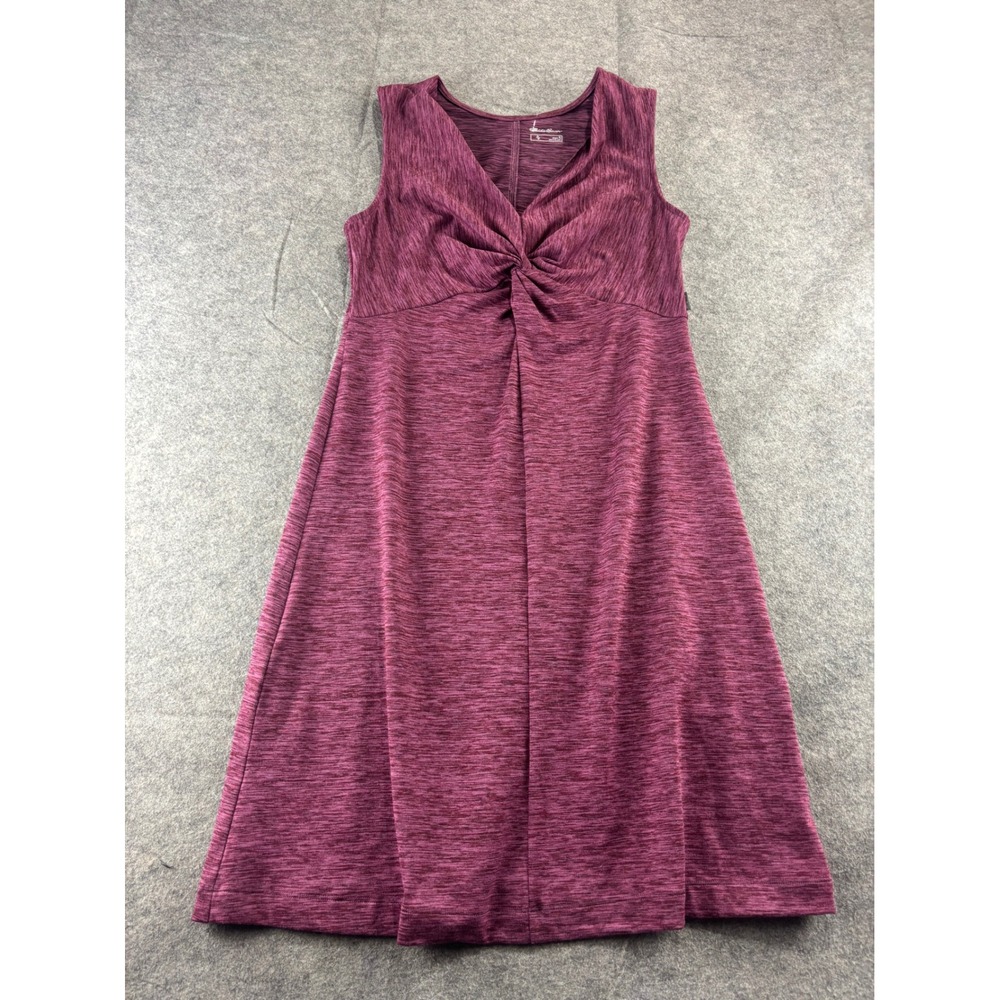 Eddie Bauer Women S Purple Space Dye Twist Front Tank V-Neck Dress Athletic